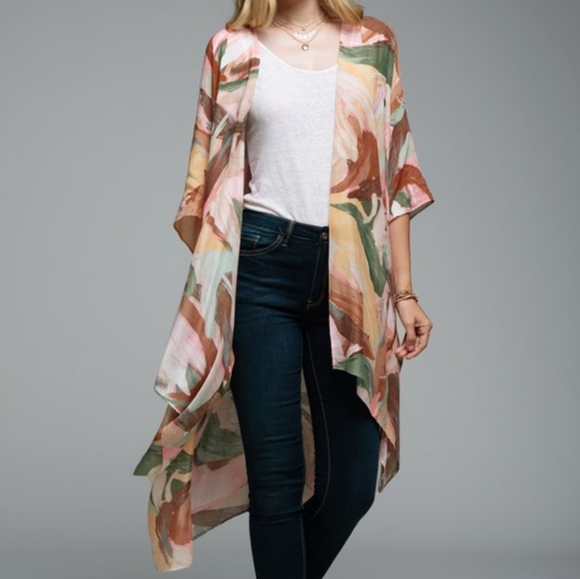 no brand Accessories - Brush Strokes kimono